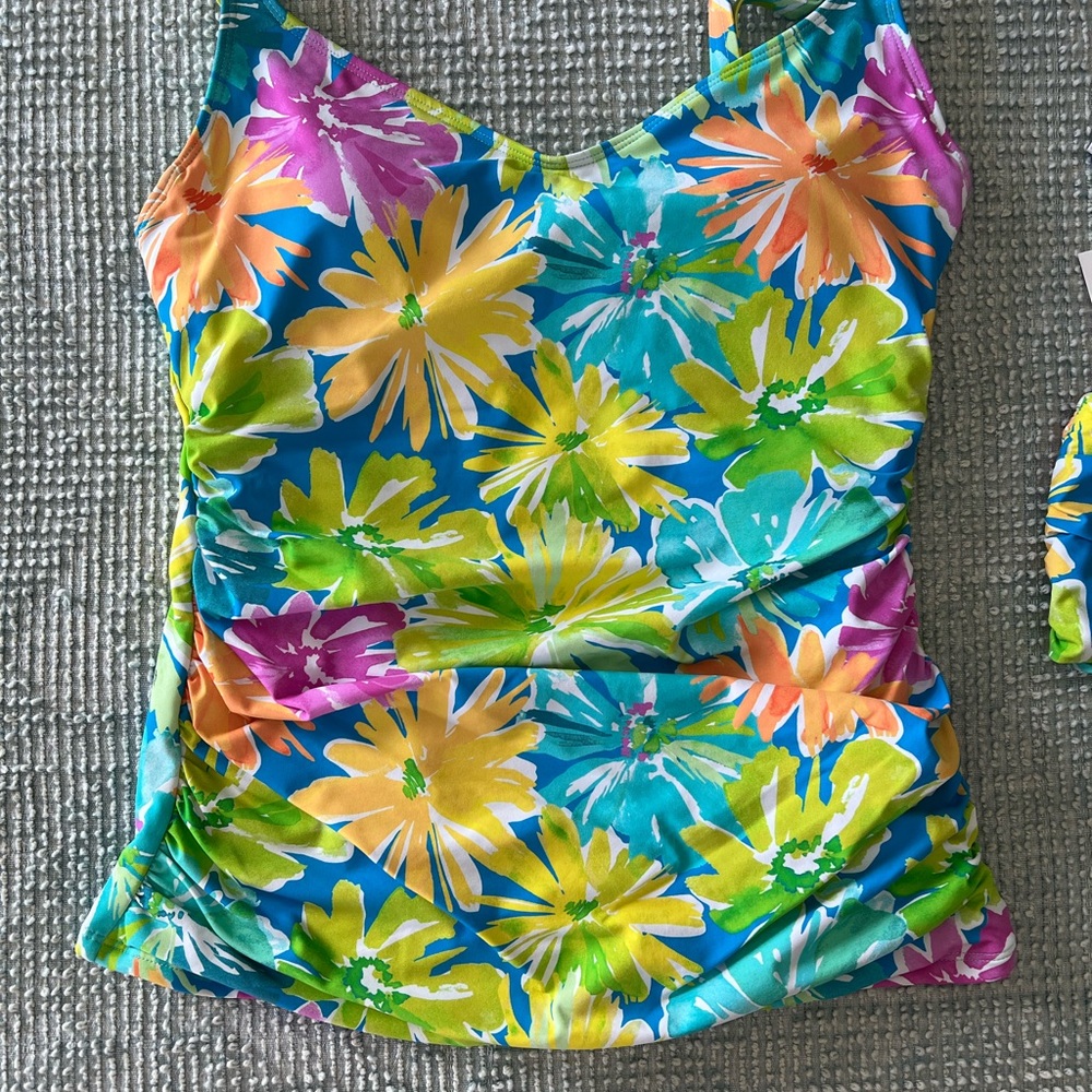 NWT TANKINI bleu rod beattie 2 piece tankini and bottoms